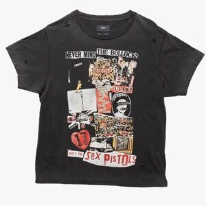 Other UK Sex Pistols Black Graphic Tee NWOT distressed